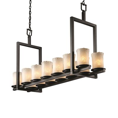 Veneto Luce Dakota Double Bar Linear Suspension by Justice Design Group - Starlight Lighting USA and Canada